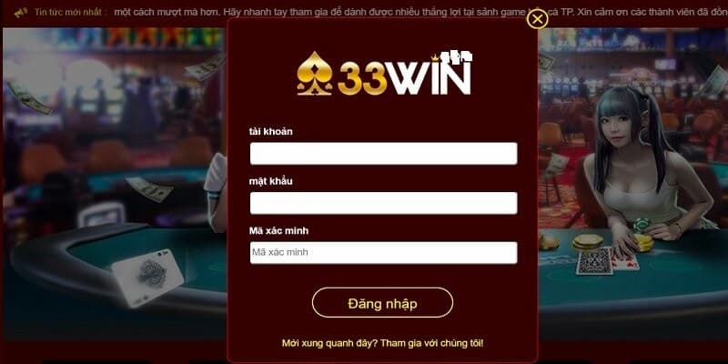 Hướng dẫn chi tiết cách đăng nhập 33win nhanh chóng, dễ dàng
